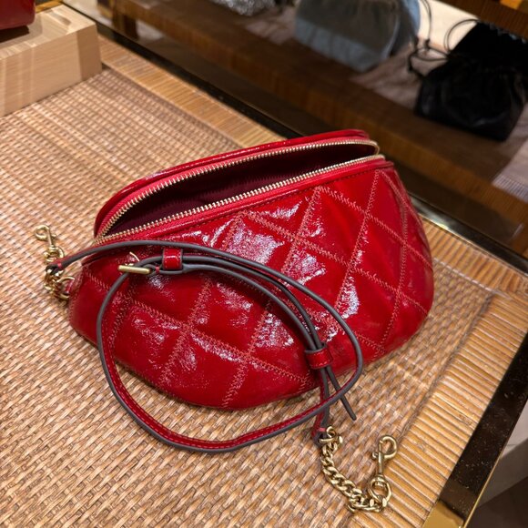 Best Price‼️Tory Burch Willa Belt Bag 169899 Berry $450 - Picture 6 of 9